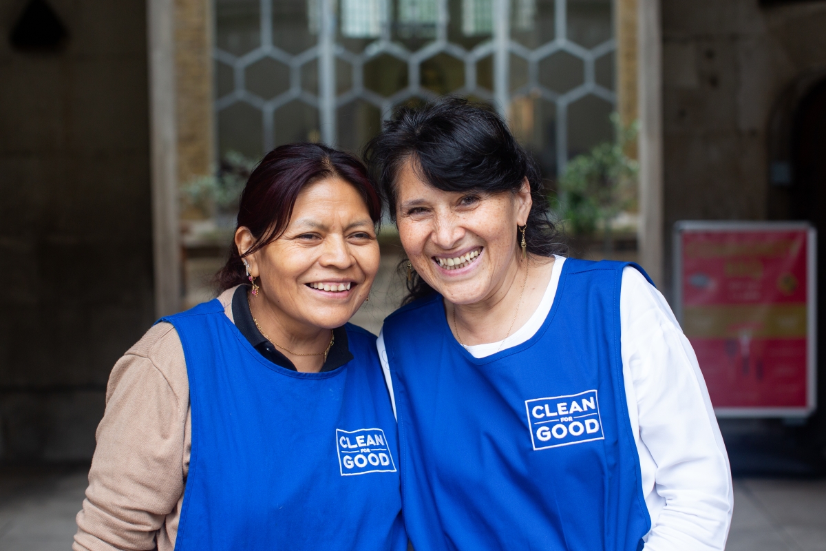 Two of the Clean for Good team