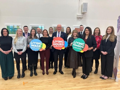 John Swinney First Minister of Scotland at Living Wage Week event 2025