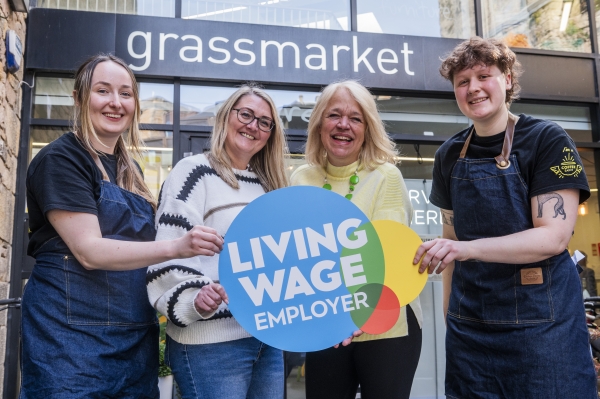 Living wage employers with logo