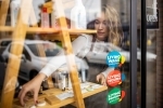 Living Wage logo shopfront
