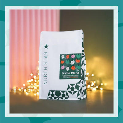 North Star festive blend coffee bag