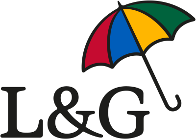 L&G logo with umbrella