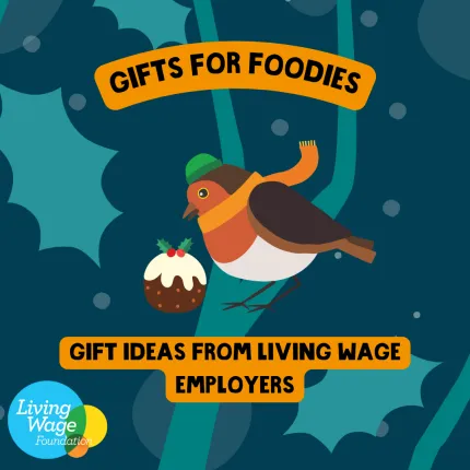 Festive robin with a Christmas pudding