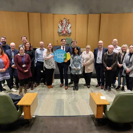 The Living Wage Foundation and local employers celebrate Making Newcastle a Living Wage City