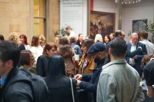 Group of attendees at a Living Wage Week event
