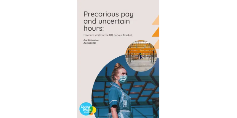 Precarious Pay and Uncertain hours report cover