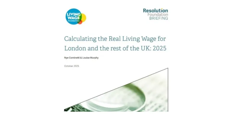 Resolution Foundation calculation report front cover for 2025-26