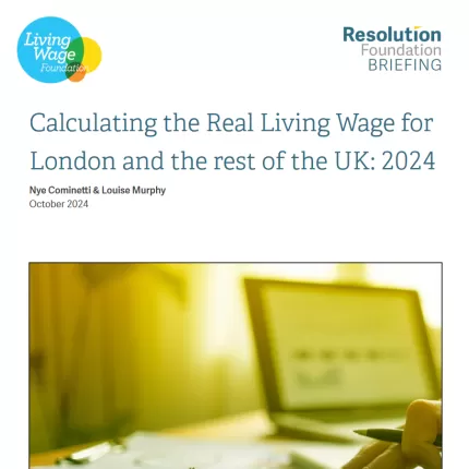 Calculation of the real Living Wage Report 2024