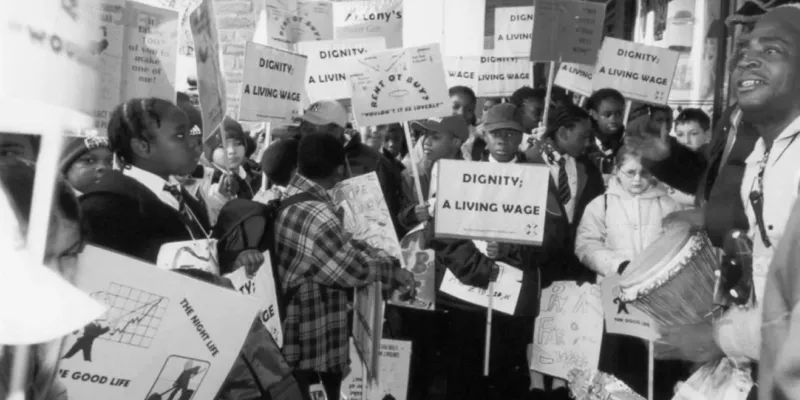 Early Living Wage campaigners